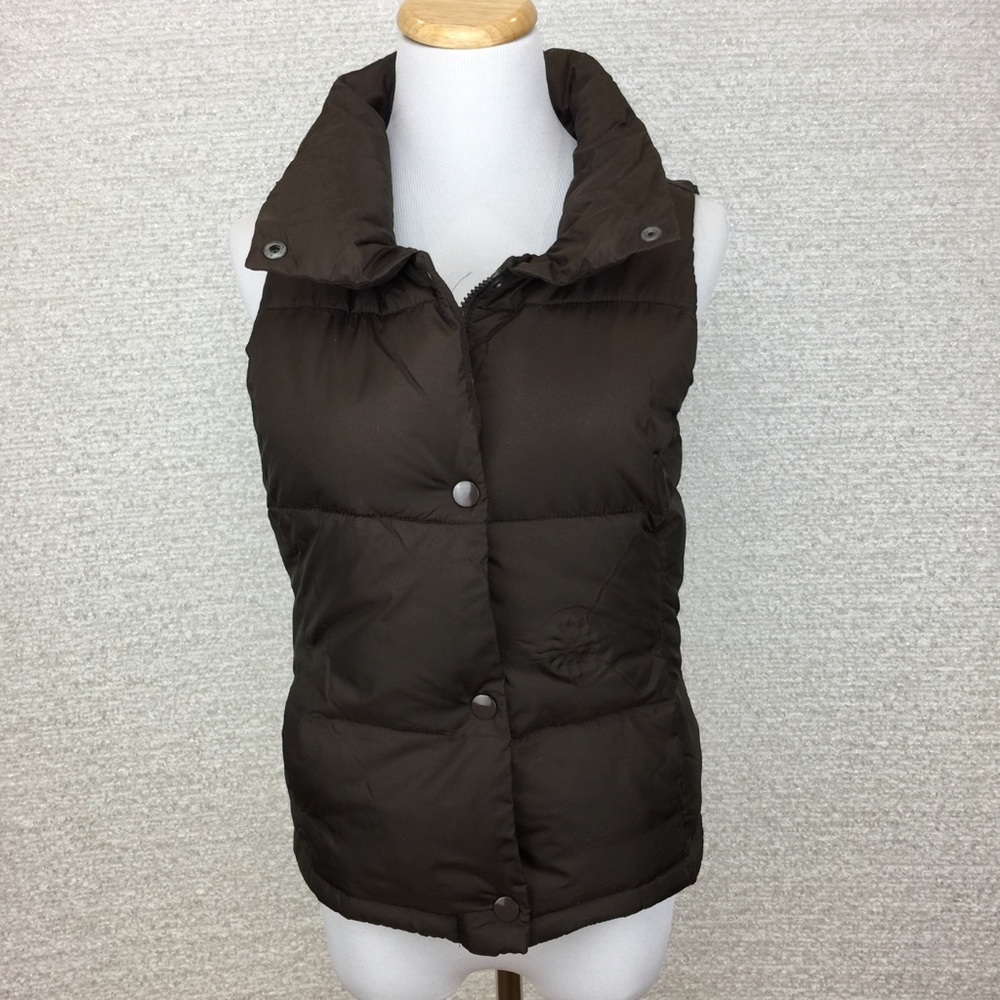 Old Navy Women’s Brown Puffer Winter Vest XS